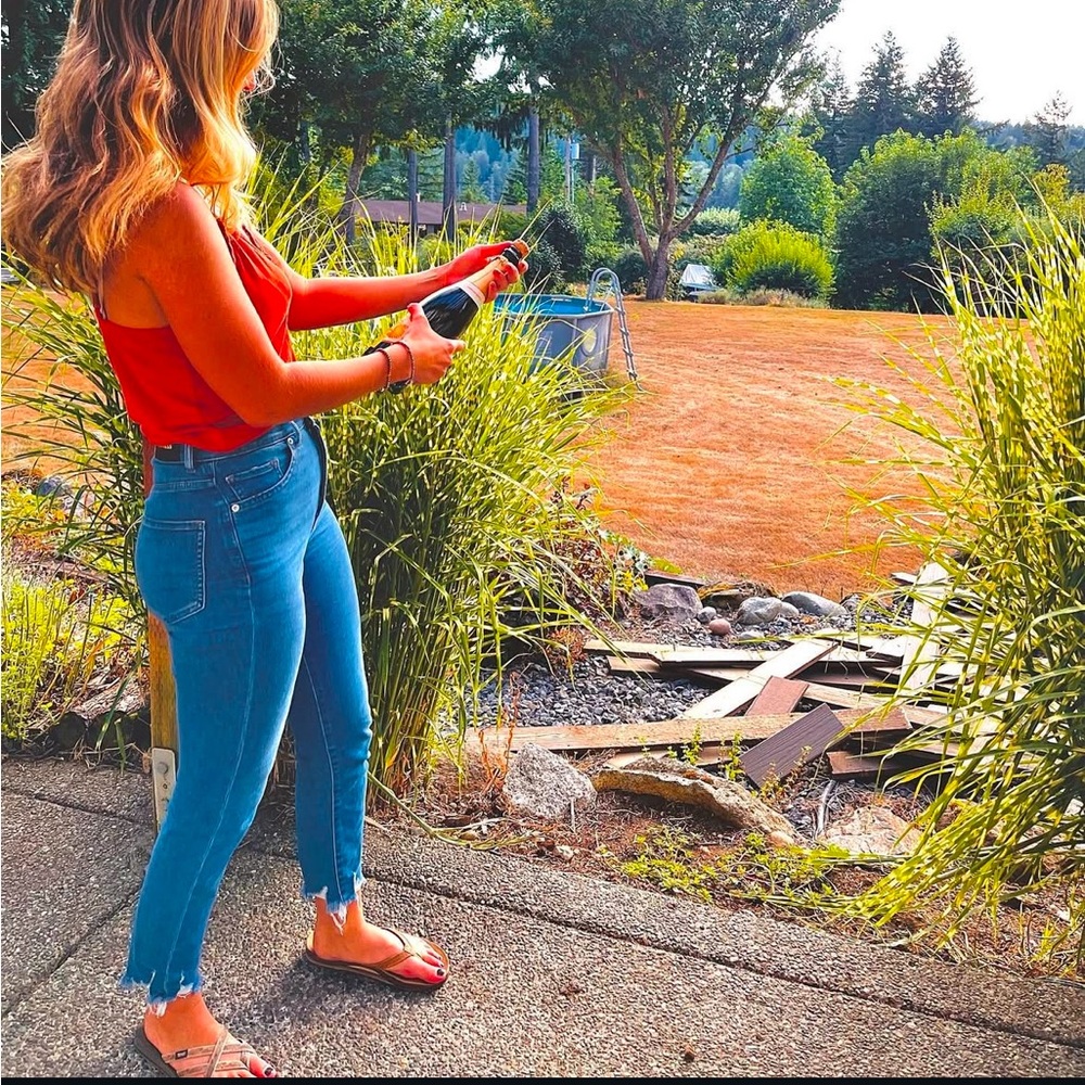 ‼️ Express Jeans | HW Frayed Crop